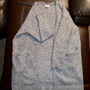 Old Navy (Gray) cardigan sweater.
